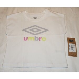 Umbro Crew Neck Short Sleeve T-Shirt Size XS (5/6X) White NWT